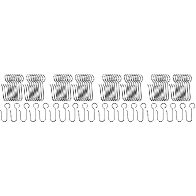 240 Pcs Metal Drapery Hooks Ceiling Hook Metal Shower Curtain Hooks Needle