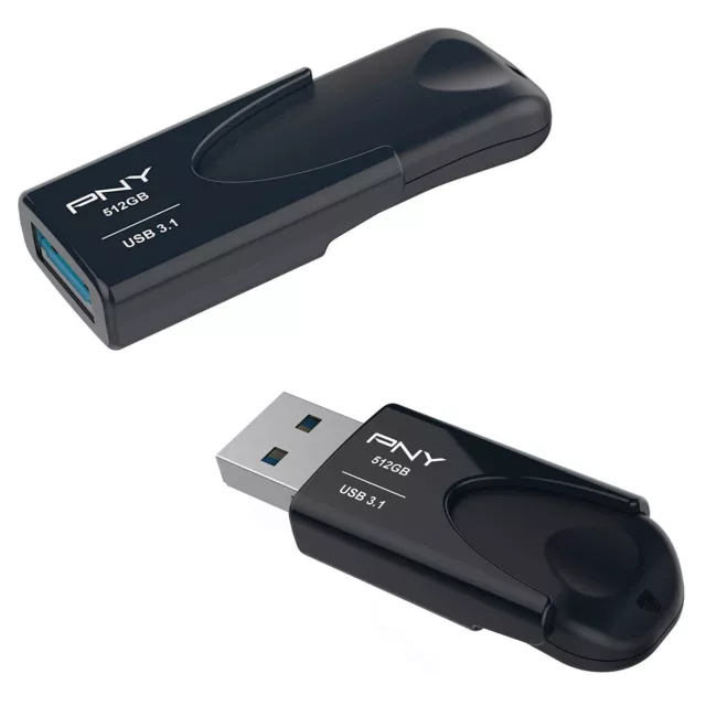 Clé USB PNY 512gb Pen Drive USB 3.1 Flash Drive Stockage Données Noir _