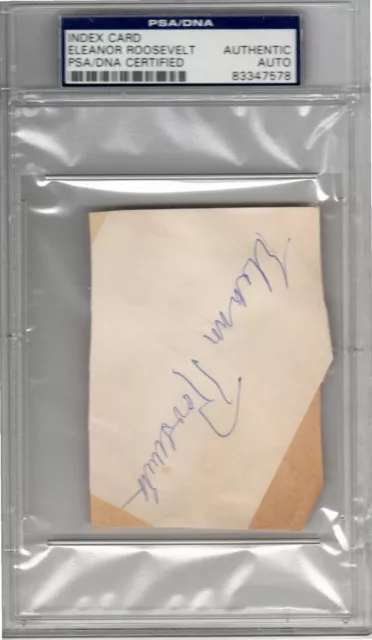 PSA/DNA Eleanor ROOSEVELT SIGNED Authentic Auto Autograph 2