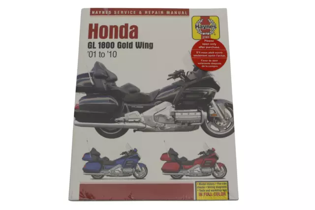 Haynes 2787 Manuale Di Officina Honda Gl 1800 Abs Goldwing Airbag Navi 2006