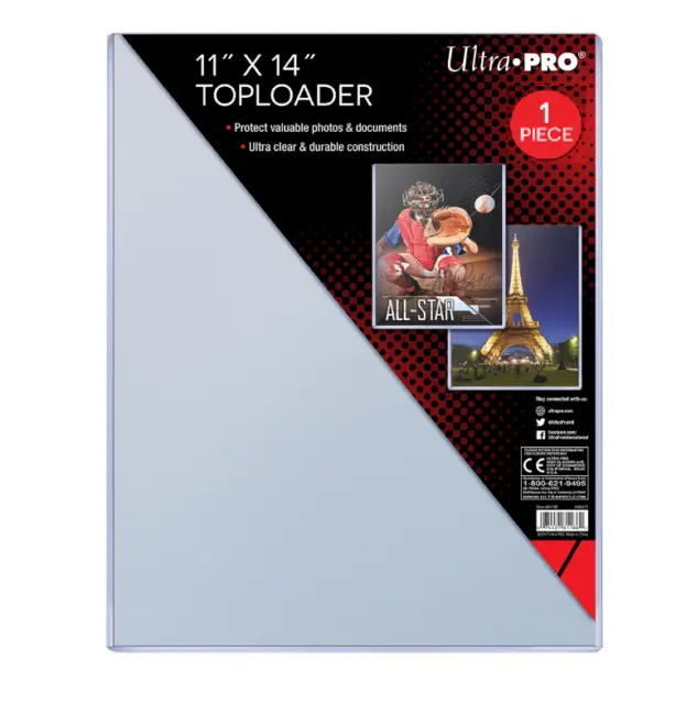 (1-Piece) Ultra Pro 11x14 Toploader Memorabilia Artwork Photo Lithograph Holder