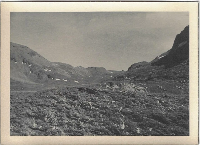 Photo Vintage Des Alpes – Les Bans Vu Du Col De Sélé – Tirage Argentique Original De 1949 – Format 8x11,5 Cm