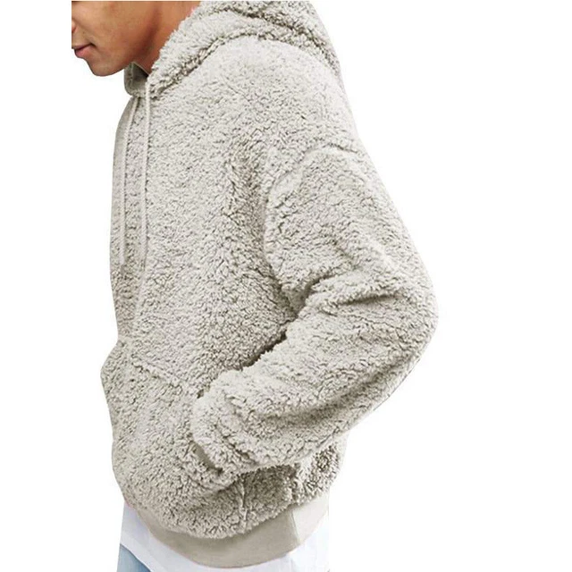 HOMME CAPUCHE Pull Thermique Fourrure Moelleux Polaire Coupe