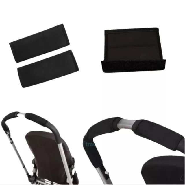 UPPAbaby CRUZ VISTA Baby Stroller Handlebar Armrest Black Fabric Cover Cushion