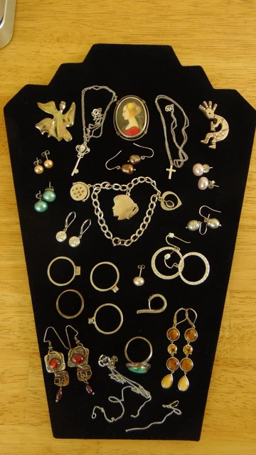 925 Sterling Silver Jewelry Vintage Scrap lot 90.19 Grams