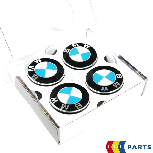 thumbnail image 2 of Genuine BMW 56mm/68mm Floating Alloy Wheel Center Caps – Set Of 4, Blue & White 2 of 3