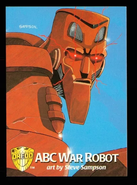 1 x Karte Nr. 39 Judge Dredd 1995 ABC War Robot Kunst von Steve Sampson - S52