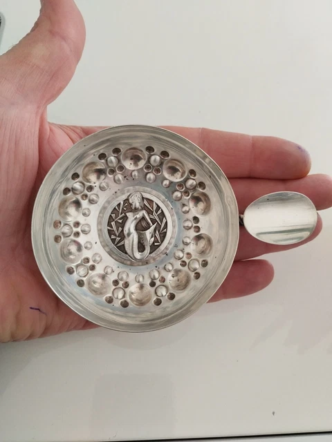 Tastevin Ancien En Argent Massif - Poinçon Vieillard - Fabrication Française