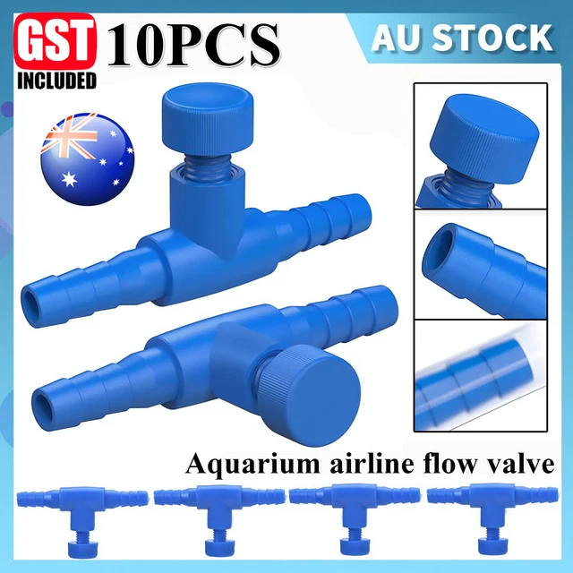 10Pcs Fish Tank Aquarium Airline Regulator Pump Air Line Tube Flow Control New