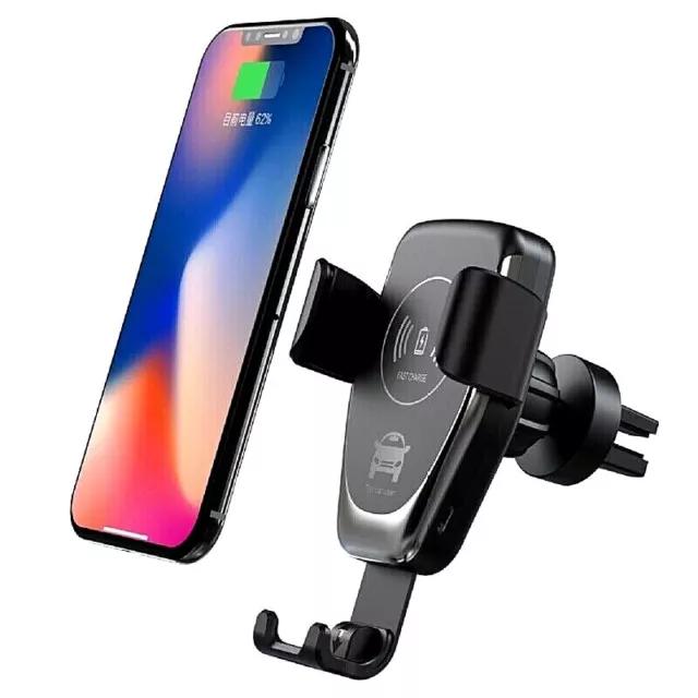 Auto KFZ Qi Wireless Charger 10W Ladegerät Induktiv Ladestation Handy Halterung