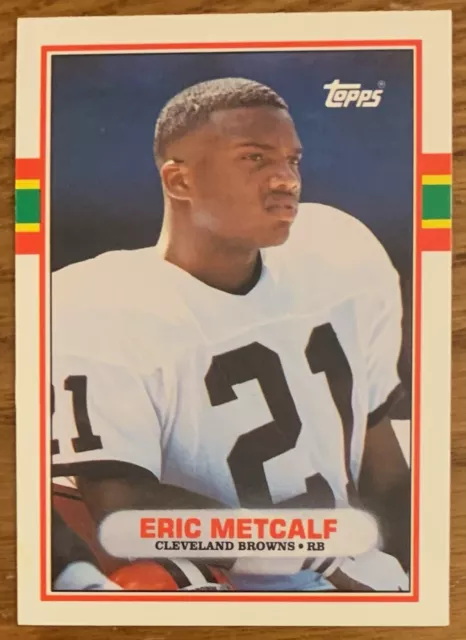 Eric Metcalf, 1989 Topps Traded Rookie Card, Nfl Legend !