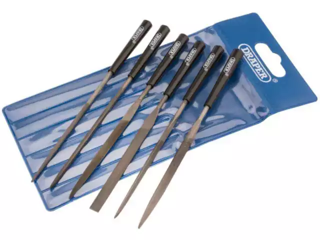 Draper 82577 140mm 6 Piece Needle File Set Precision Wallet Set metal Hand Tool