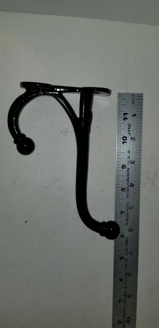 Vintage old rustic iron 6 1/2” Coat tack harness hook horse barn Farm Cabin 8