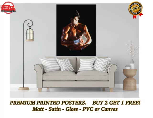 Rocky Balboa Boxing Classic Movie Large Poster Art Print Gift A0 A1 A2 A3 A4