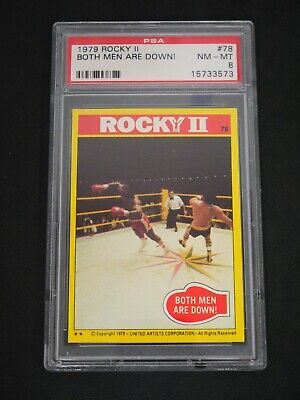 1979 Rocky Ii #78 Both Men Are Down! - Psa 8 Nm-Mt