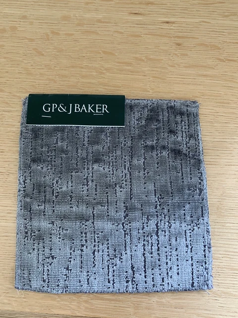 Gp & J Baker/Lee Jofa 3 Yards Same Run Sutton Velvet Graphite Color Brand New 