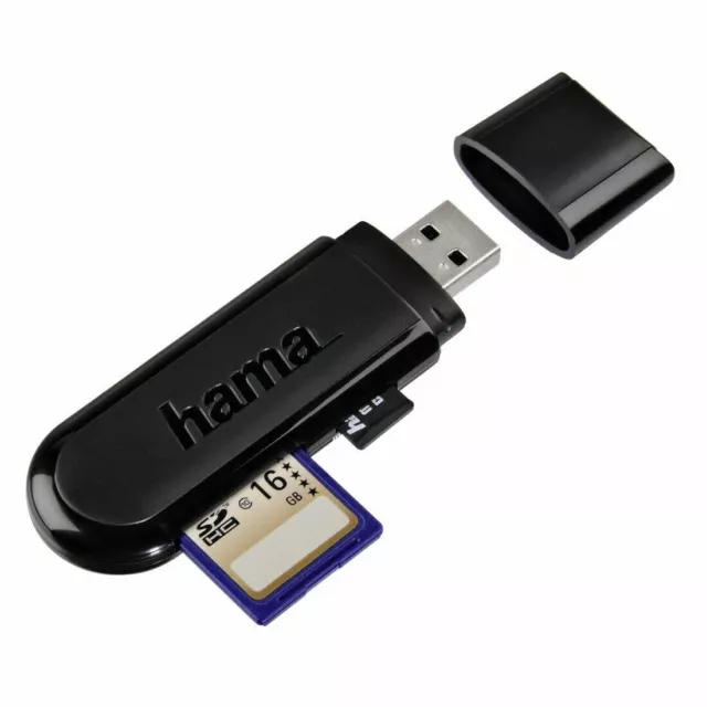 USB 3.0 High Speed 2 in 1 Memory Card Reader Flash Adapter Micro SD SDXC TF UK