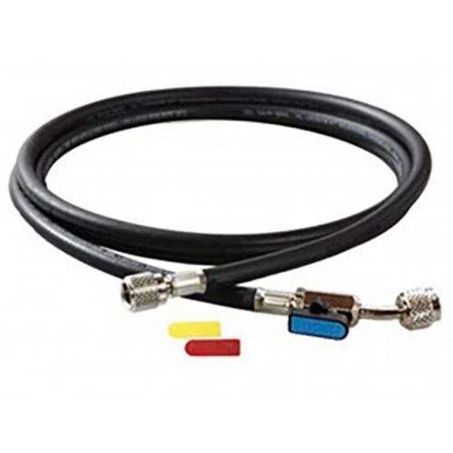 CPS Products HP5BKEZ 5ft Black Charging Hose,1/4in SAE Fittings,BV End