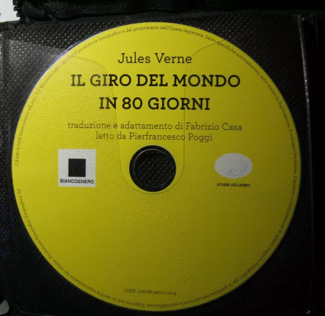 Audiolibro audiobook cd MP3  IL GIRO DEL MONDO IN 80 GIORNI JULES VERNE / usato