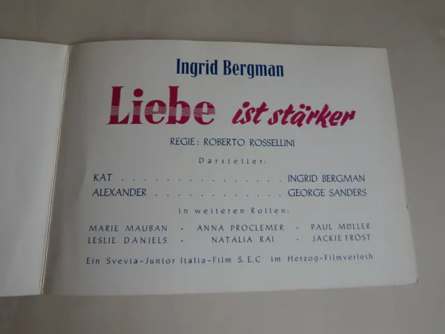 Einladung zur Uraufführung "Liebe ist stärker" 1954 (65046)