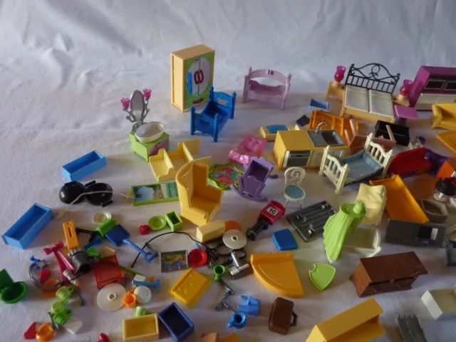 Playmobil  Meubles Mobilier Maison Cuisine Salle Salon Lot Vrac Accessoires 3