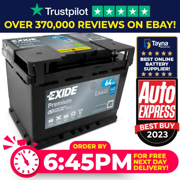 EXIDE EA640 12V Car Battery - Skoda Toyota Volvo VW etc - 027TE / 027  £70.15 - PicClick UK