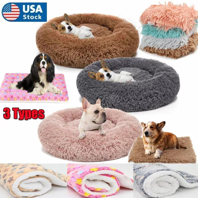3 Styles Puppy Pet Blanket Cat Dog Bed Mattress Cushion Large Warm Soft Mat USA