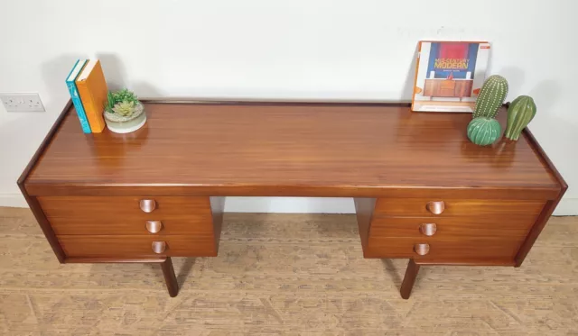 Vintage Retro White And Newton Dressing Table Desk Teak Mid Century 3