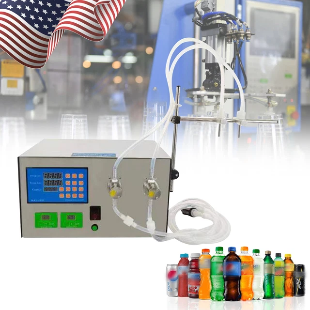 Magnetic Pump Filling Machine 2-head + LED Liquid Crystal Display +Touch Screen