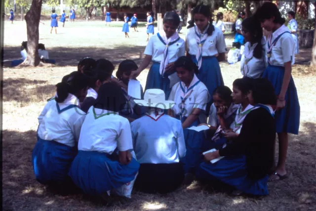 35mm Slide India Indian Girl guides Meeting pic 1