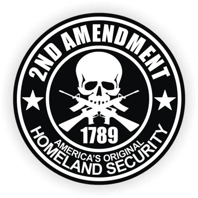 2nd Amendment Hard Hat Sticker | Motorcycle Helmet Welding Decal | Black Ops