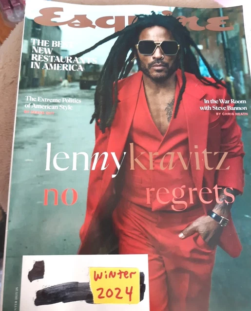 ESQUIRE MAGAZINE, SPECIAL LENNY KRAVITZ Issue. WINTER 2024. BRAND NEW