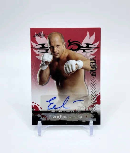 Fedor Emelianenko 2010 Leaf MMA Autograph Red 1st Auto Rookie Card RC UFC SSP NM