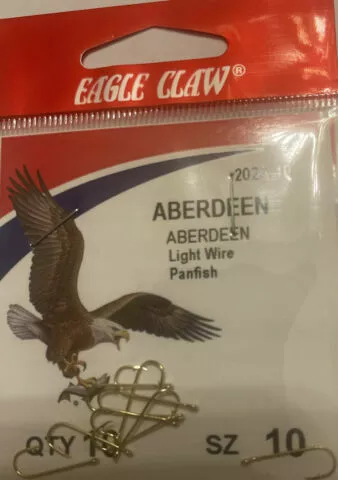 Eagle Claw Hooks ABERDEEN HOOKS Size 1/0 1 8 10. Qty 8 10 50 Select Size And Qty