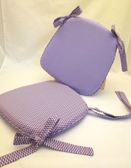 CUSCINO DA SEDIA DA CUCINA COPRI SEDIA COTONE LILLA LAVANDA provenzale imbottito