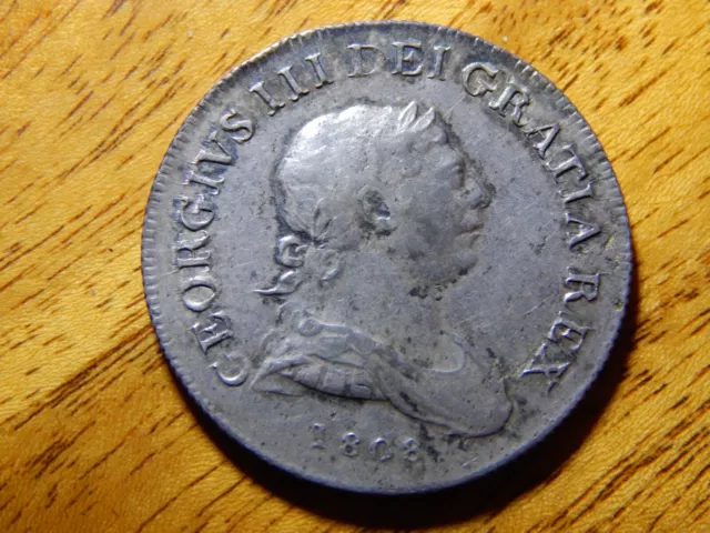 Ireland. 1808 George III - 30 Pence Bank Token SCARCE !