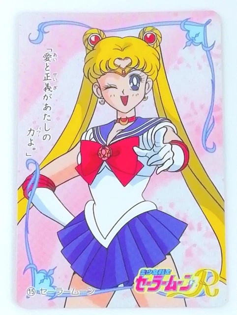 Usagi Card USAGI TSUKINO SAILOR Moon R Card Part 4 Rare Vintage 1993 Japonais N°15 ...