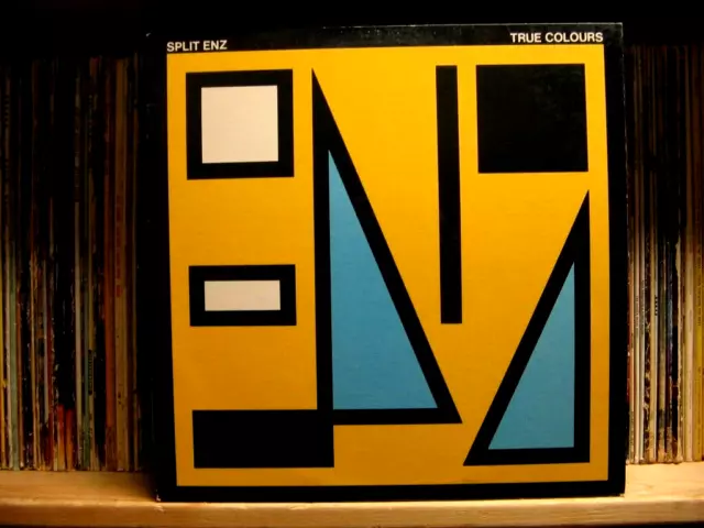 Split Enz / True Colors - Classic Pop/Rock Lp - 1980 OG-Etched Vinyl-With Inner