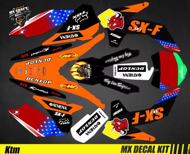 Kit Deco Motorcycle for / MX Decal Kit For KTM SX / Sx-F - Red Bull