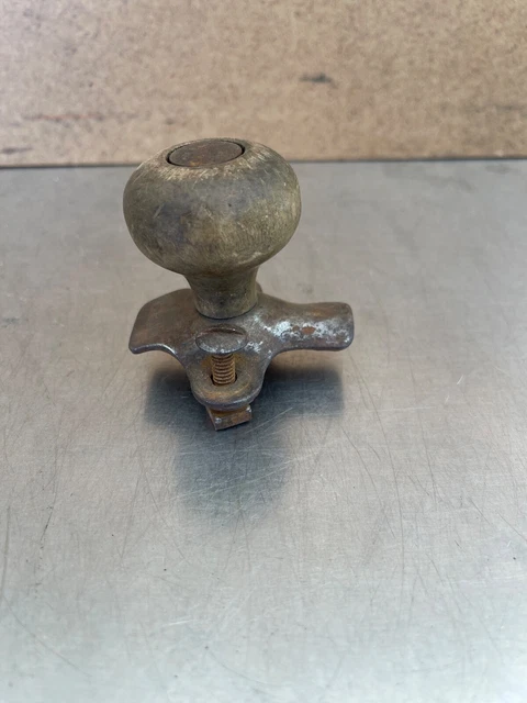 Vintage Antique Wood Steering Wheel Suicide Knob Old Car Hot Rod