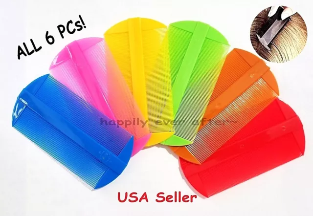 Lice hair comb - All 6 PCs The Best Head Lice Comb, Nit Hair Comb *US SELLER*