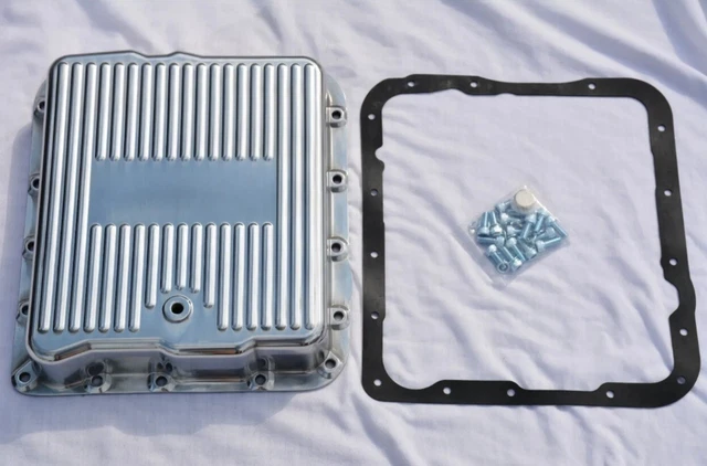 GM Chevy 700R4 4L60E Polished Aluminum Transmission Pan S8493