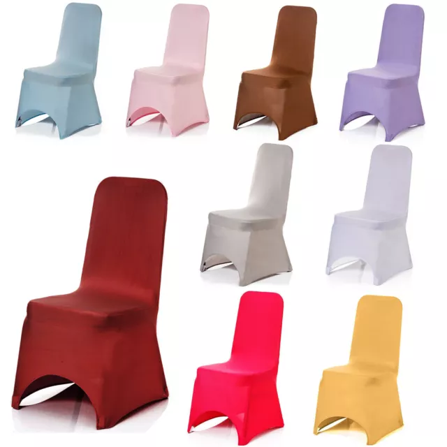 Liso Silla Fundas Comedor Deslizarse de Asiento Elástico Desmontable Fiesta Boda