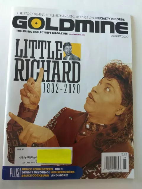 Goldmine Magazine ~ August 2020 ~ Little Richard - Bruce Springsteen - Dion