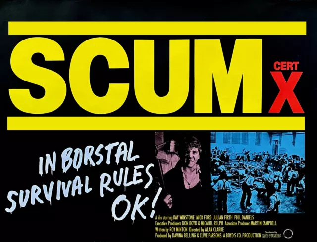 Scum 1979 UK quad poster print 30x40" Ray Winstone  Phil Daniels FREE P&P