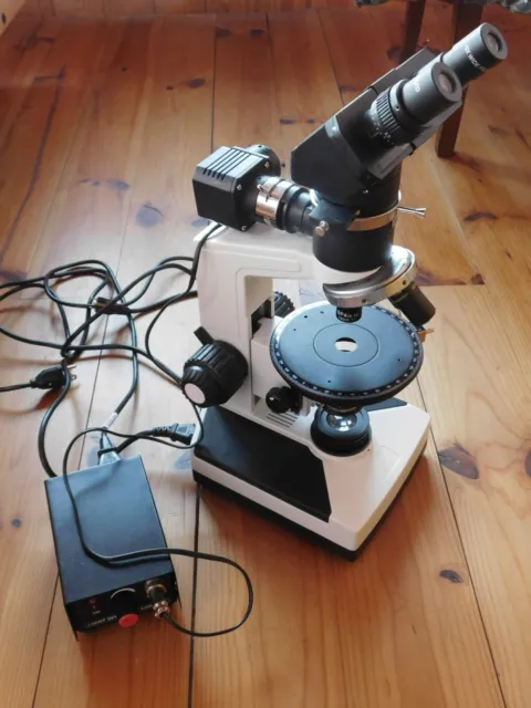 Microscope polarizing, transmitted and reflected light