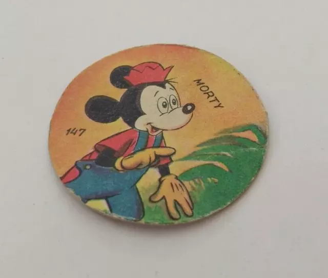 1964 Mickey Mouse's Morty Card Mickey Club Argentina Rare Vintage Disney 3