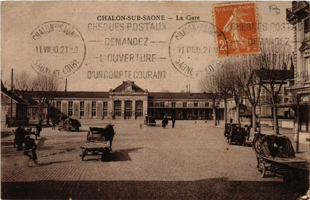 CPA AK CHALON-sur-SAONE - La Gare (637811)