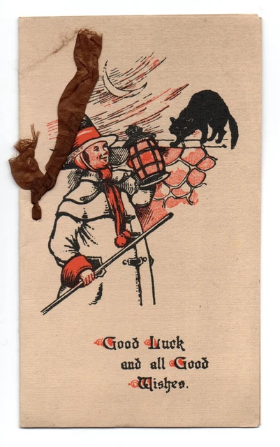 Joyeux Natale Mappa Auguri. Gatto Nero