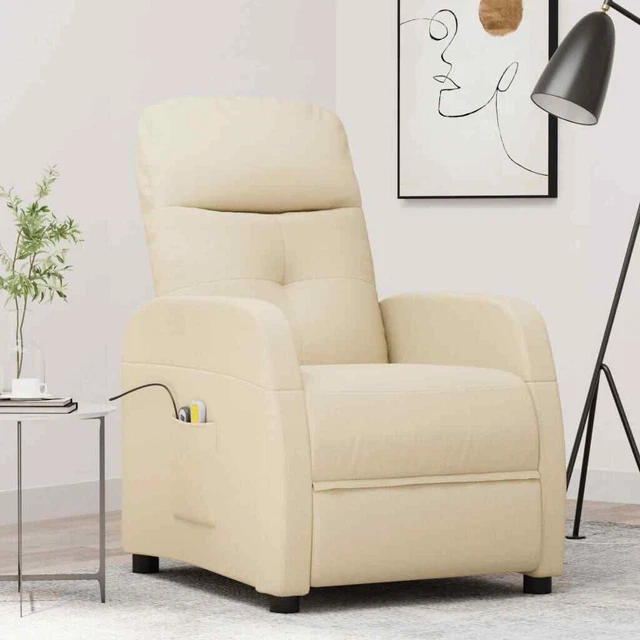 Massagesessel mit Aufstehhilfe Fernsehsessel Relaxsessel Sessel Stoff vidaXL